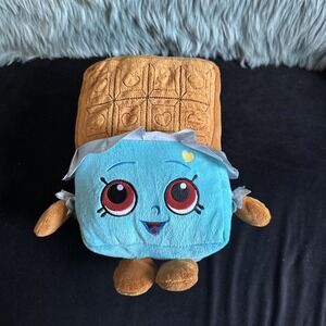 Shopkins Cheeky Chocolate‎ Plush Doll Toy 12 X 8" Yellow Heart